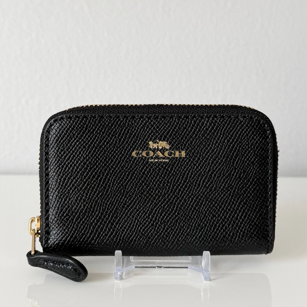 Coach Mini Zip Card Case Wallet